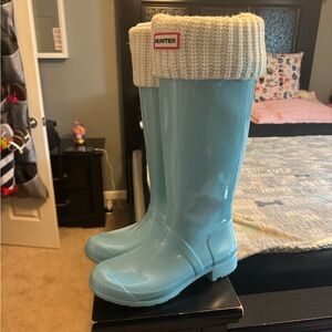 Tall hunter rain boots